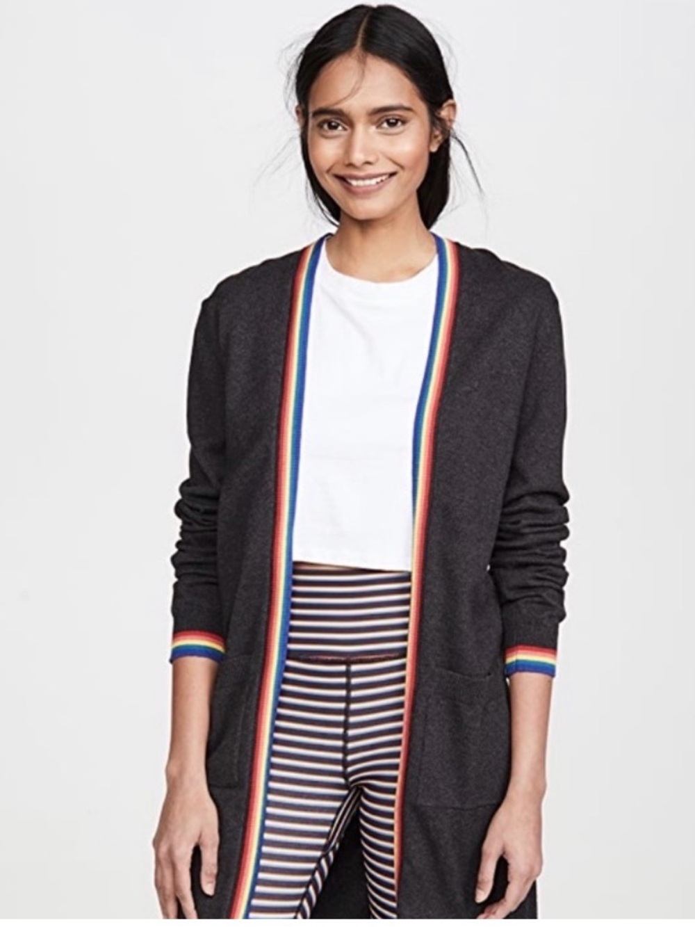 Spiritual Gangster Calli Midi Sweater Cardigan: M